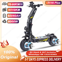 E-Scooter 8000W Dual Motor 60V40AH Battery with Turn Signal Electric Scooter 14 Inch Off-road Tire Hydraulic Brake EScooters