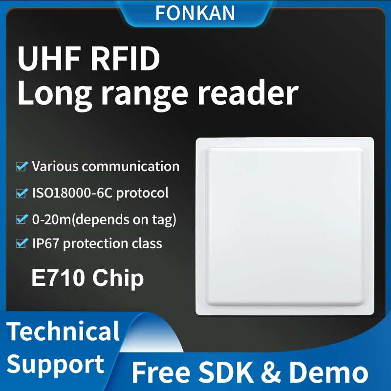 

UHF RFID reader long range 860mhz 960mhz 12dbi long distance uhf reader E710 chip tcp ip uhf reader antenna uhf rfid reader