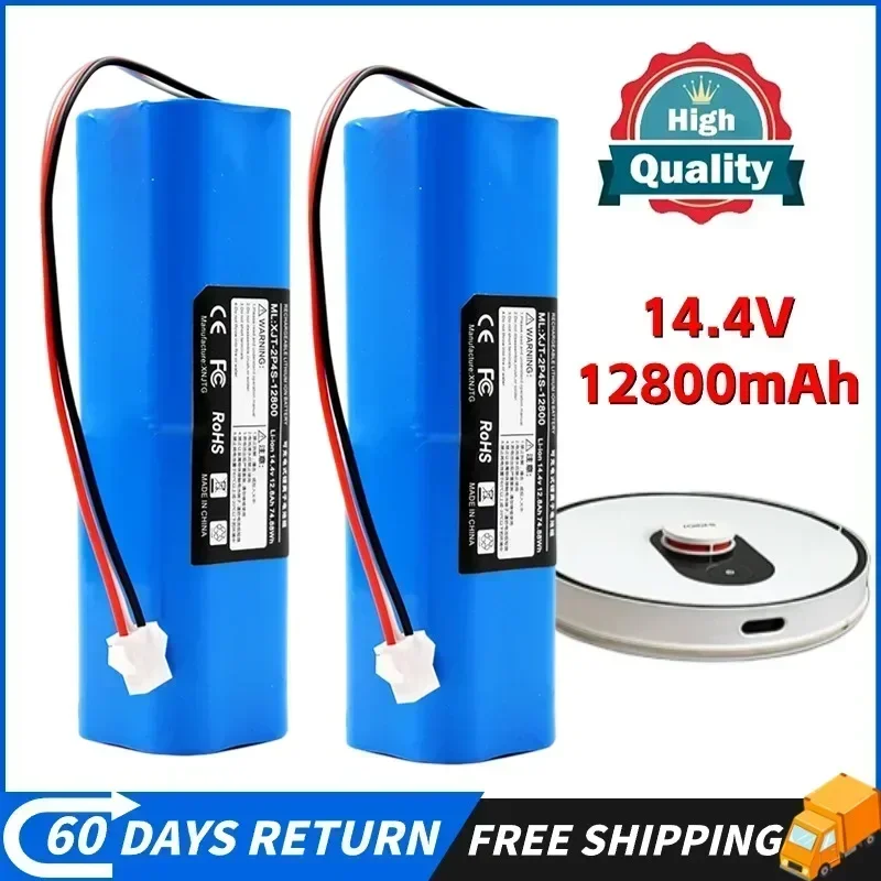 

upgradation 14.4V 12800mAh For XiaoMi Lydsto R1 Rechargeable Li-ion Battery Robot Vacuum Cleaner R1 Battery Pack with Capacity