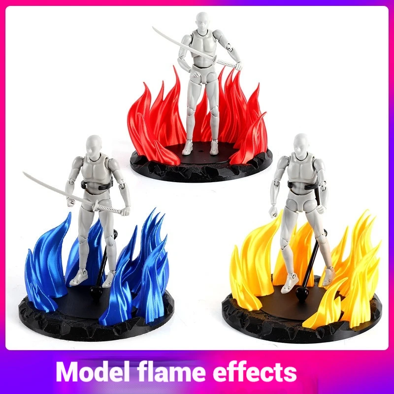 

Action Figures Flame Special Effects Parts Fire Special Effects Puppet Bracket Anime Scene Model Toys Accessories Decoration ﻿