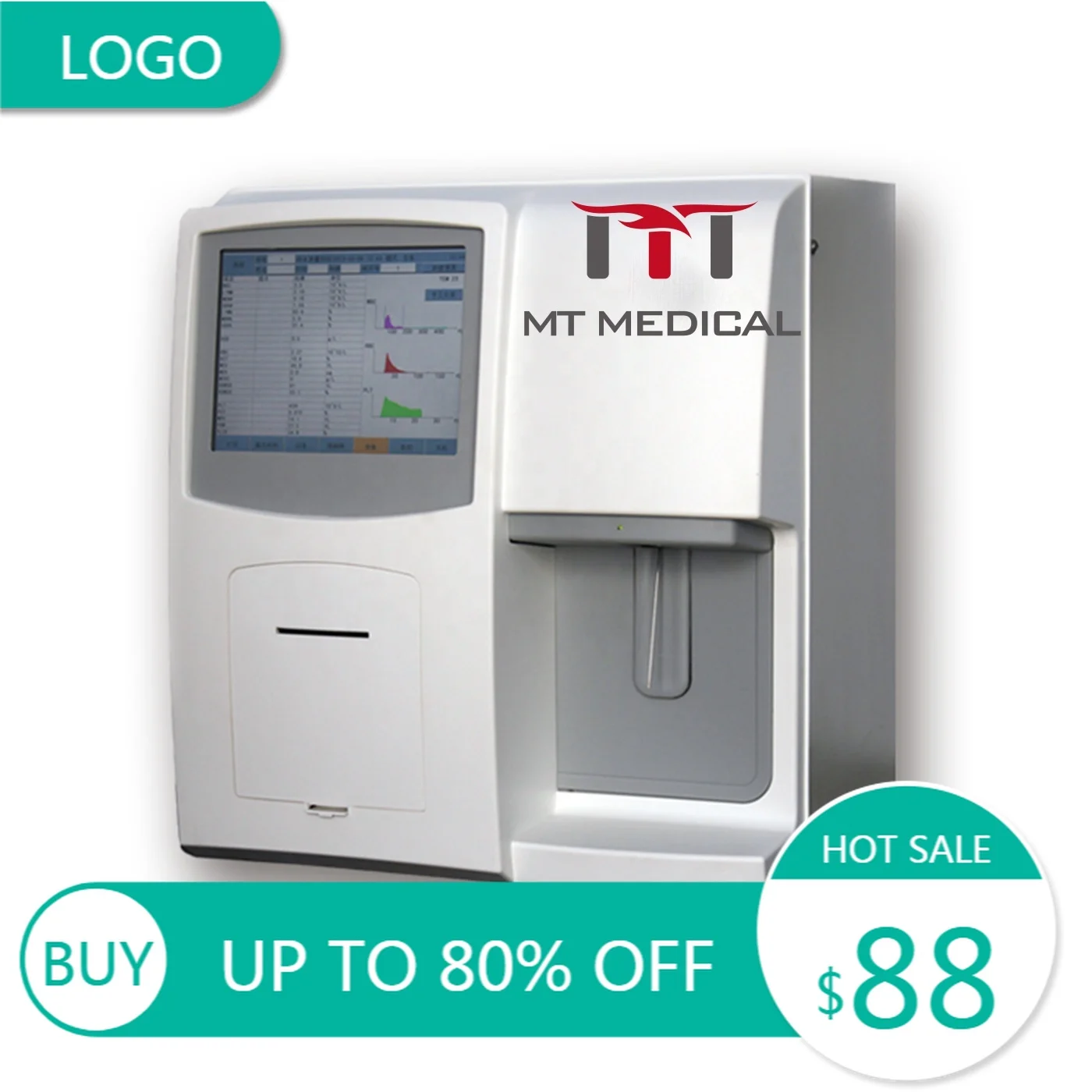 MT MEDICAL Automated 3‑Part Analyzer Veterinary Clinical Cell Analyzer for Lab Diagnostic