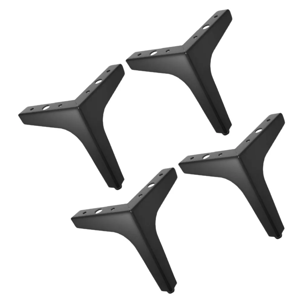

4Pcs Iron Furniture Leg Set Lightweight Exquisite Workmanship Smooth Surface Replacement Feet for Sofa Table Stool Chair