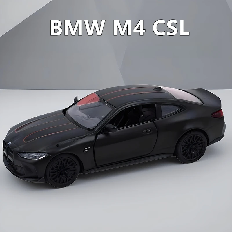 

1:36 BMW M4 CSL Высокая имитация литья под давлением автомобиля из металлического сплава, модель автомобиля, коллекция детских игрушек, подарки