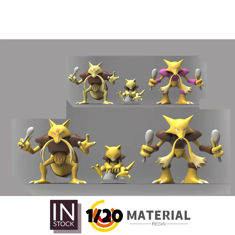 [In Stock] 1/20 Resin Figure [RX] - Abra & Kadabra & Alakazam