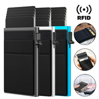 Rfid Credit Card Holder Men Thin Slim Mini Minimalist Wallets Luxury Metal Bank ID Cardholer Case Wallet for Men Carteras Choice
