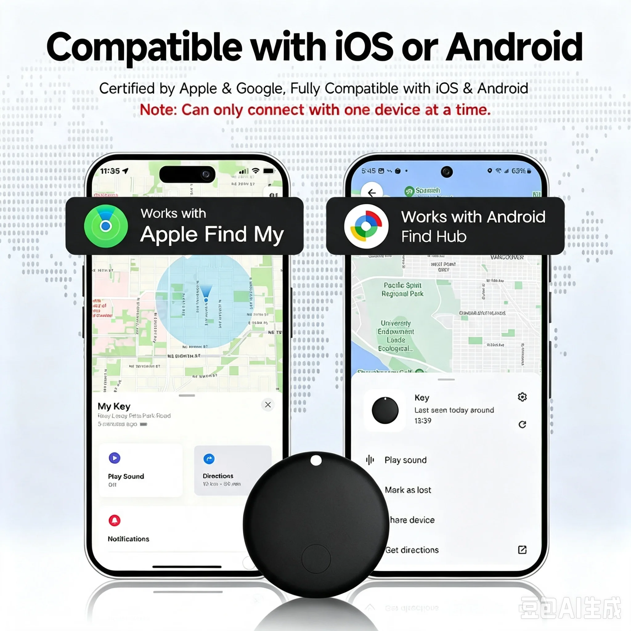 Smarte Tracker-Tags: Bluetooth-Ortungsgeräte für Android & iOS – Smart-Tags für Schlüssel, Gepäck, Geldbörsen – Globaler Anti-Verlust-Locator – Detail 8