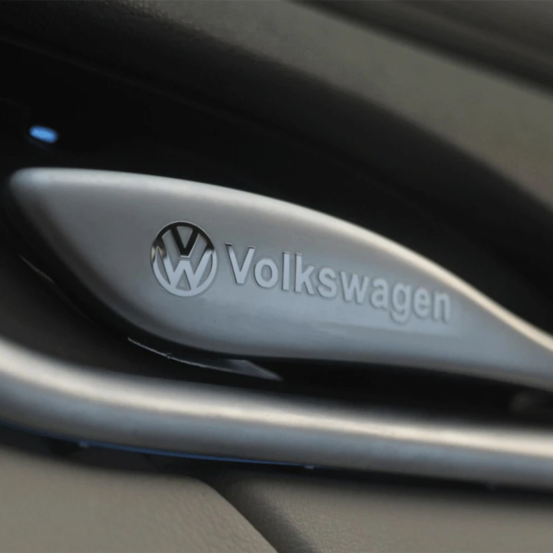 Pegatinas de limpiaparabrisas con emblema de Metal para coche, calcomanías decorativas reflectantes para Volkswagen GOLF 5 Tiguan Polo Golf 6 Golf 7