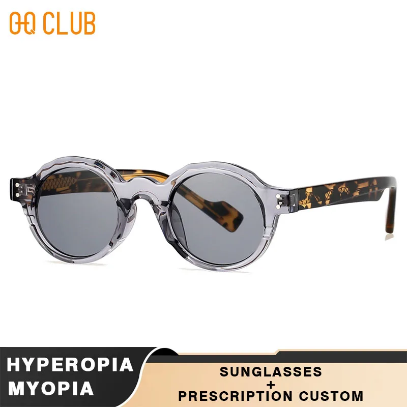 O-Q CLUB Glasses Frame Women Sunglasses for Men Eyeglass Frames Computer Eyepieces Man Reading Magnifying Woman Womens Round