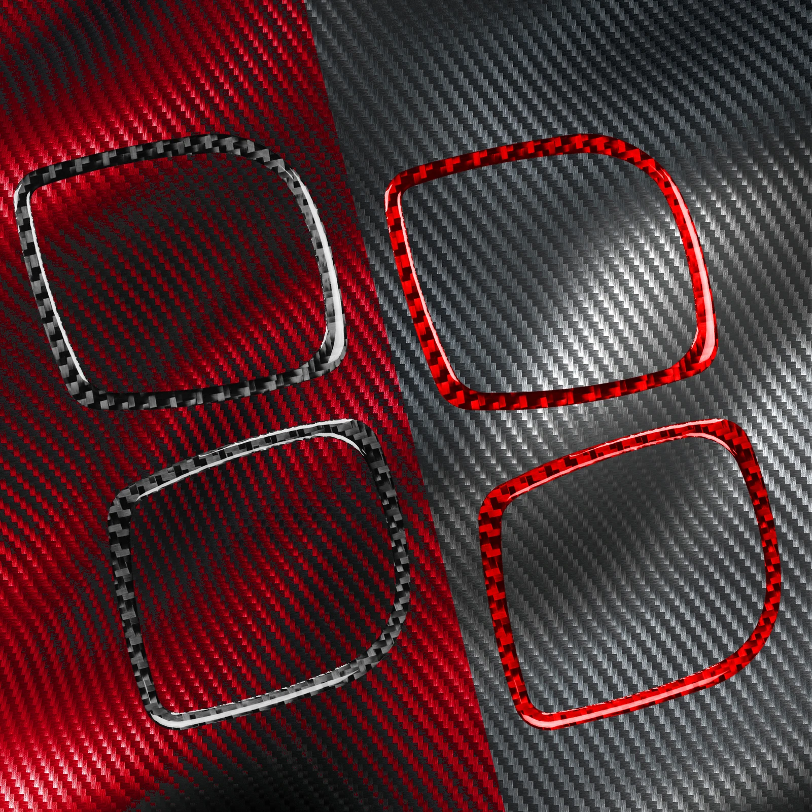 ألياف الكربون الحقيقية اكسسوارات السيارات الباب تنفيس الهواء غطاء الكسوة ملصق لينة لنيسان 300ZX Z32 1989 90 91 92 93 94 95 96 1997