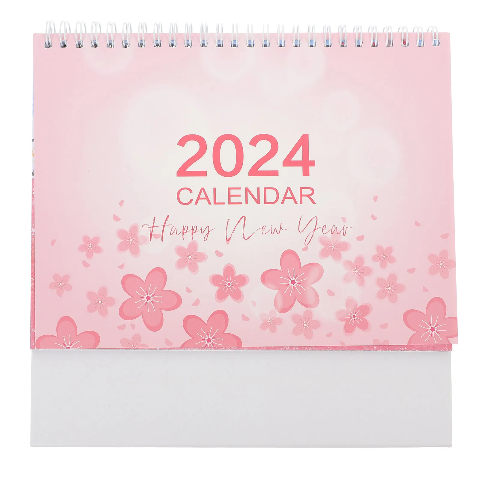 Blumen-Tischkalender 2024, Monatsplaner, Büro, stehend, großer Desktop-Kalender mit To-Do-Liste und Event-Notizen, elegantes Schreiben