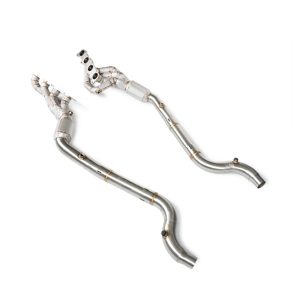 

Wholesale Performance Exhaust Header Manifold For Ford Mustang 5.0L 2015-2024 Ss304 Pipe Muffler Heat Box
