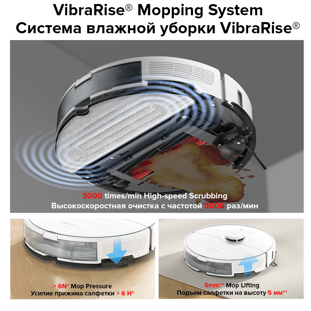 Робот-пылесос Roborock S8 3D-избегание препятствий, щетка DuoRoller, швабра с автоподъемом, обновленная версия roborock S7