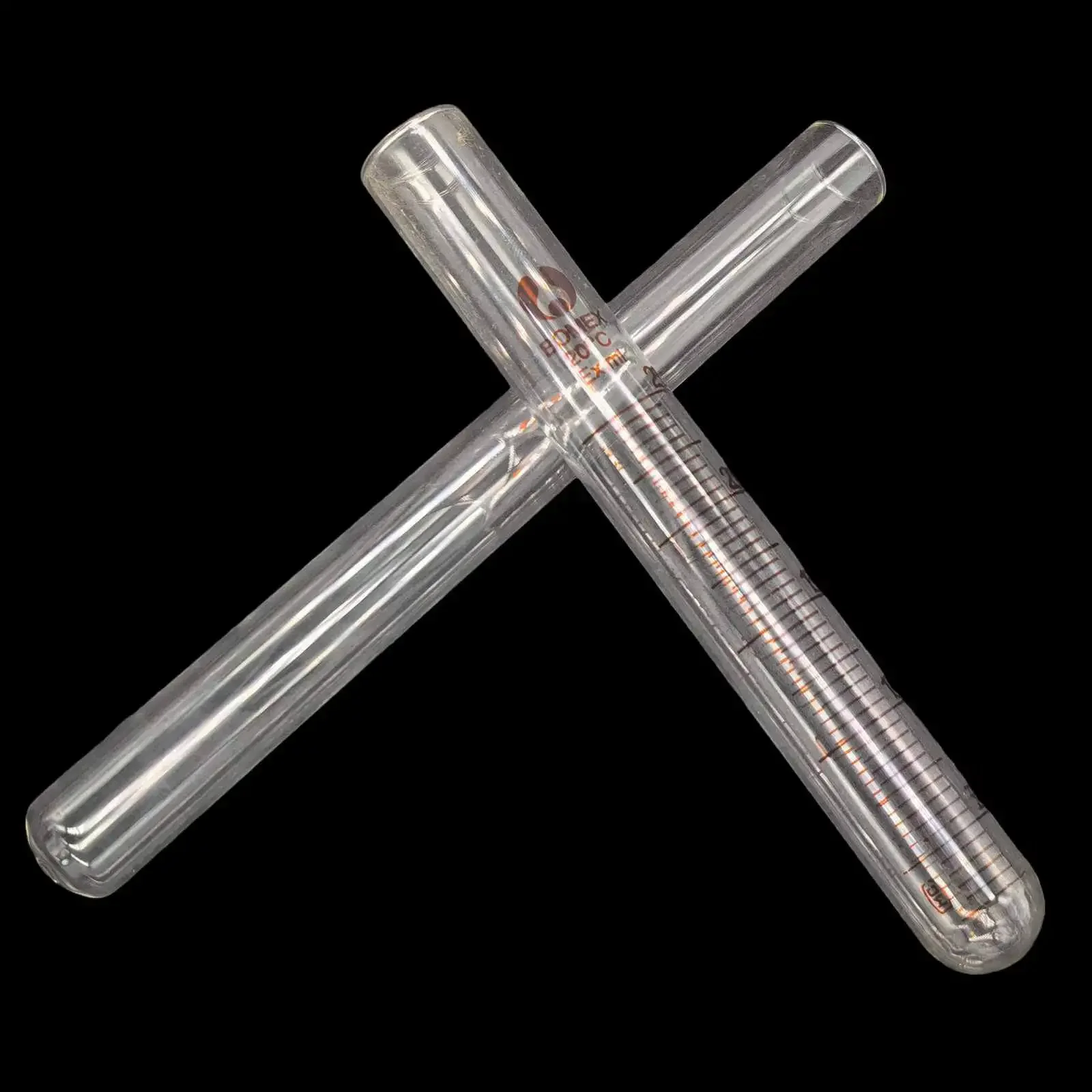 LOT2 2/5/10/15/20/25/50/100ml Glass Flat Mount Round Bottom Test Tube Lab