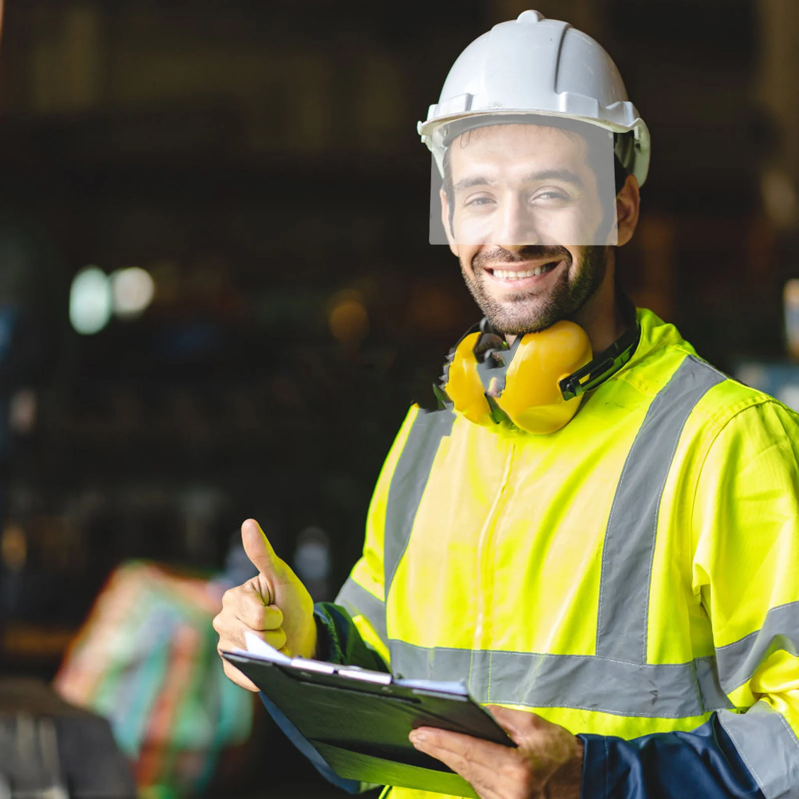Visière de protection de remplacement, 2 pièces, lentille de 4Mm, couvercle de capot de sablage haute transparence pour bouclier de meulage transparent