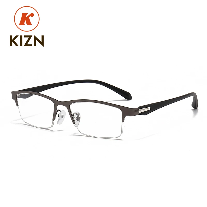 KIZN Sports Half Frame Polarized Myopia Sunglasses 6 In1 Alloy Men Women Magnetic Clip Glasses Optical Prescription Eyewear-0.5
