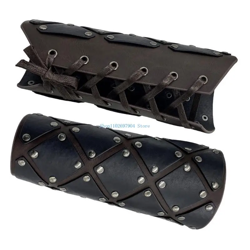 N7YF – protège-poignet Vintage Punk médiéval pour hommes, à mode pour les fêtes les Festivals