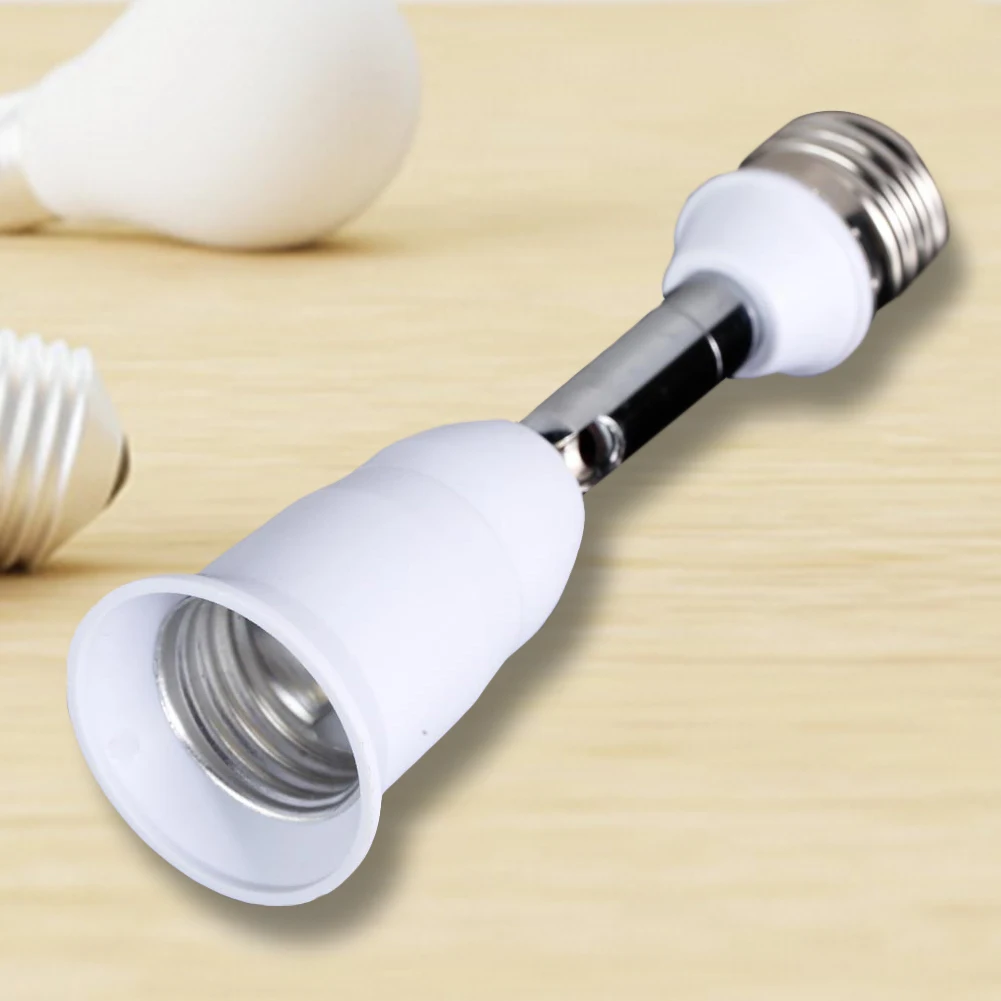 1-10PCS LED Light Bulb Lamp Holder Flexible Extension Adapter Socket Extend E27 to E27 Adapter Converter Wall Base Holder Screw