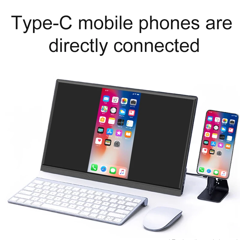 LANLIPU 16 بوصة شاشة عرض الألعاب المحمولة تمديد مع نوع C HDMI ل PS4/5/Steam/Deck/Switch/PC/Mac/الهاتف/صندوق التلفزيون