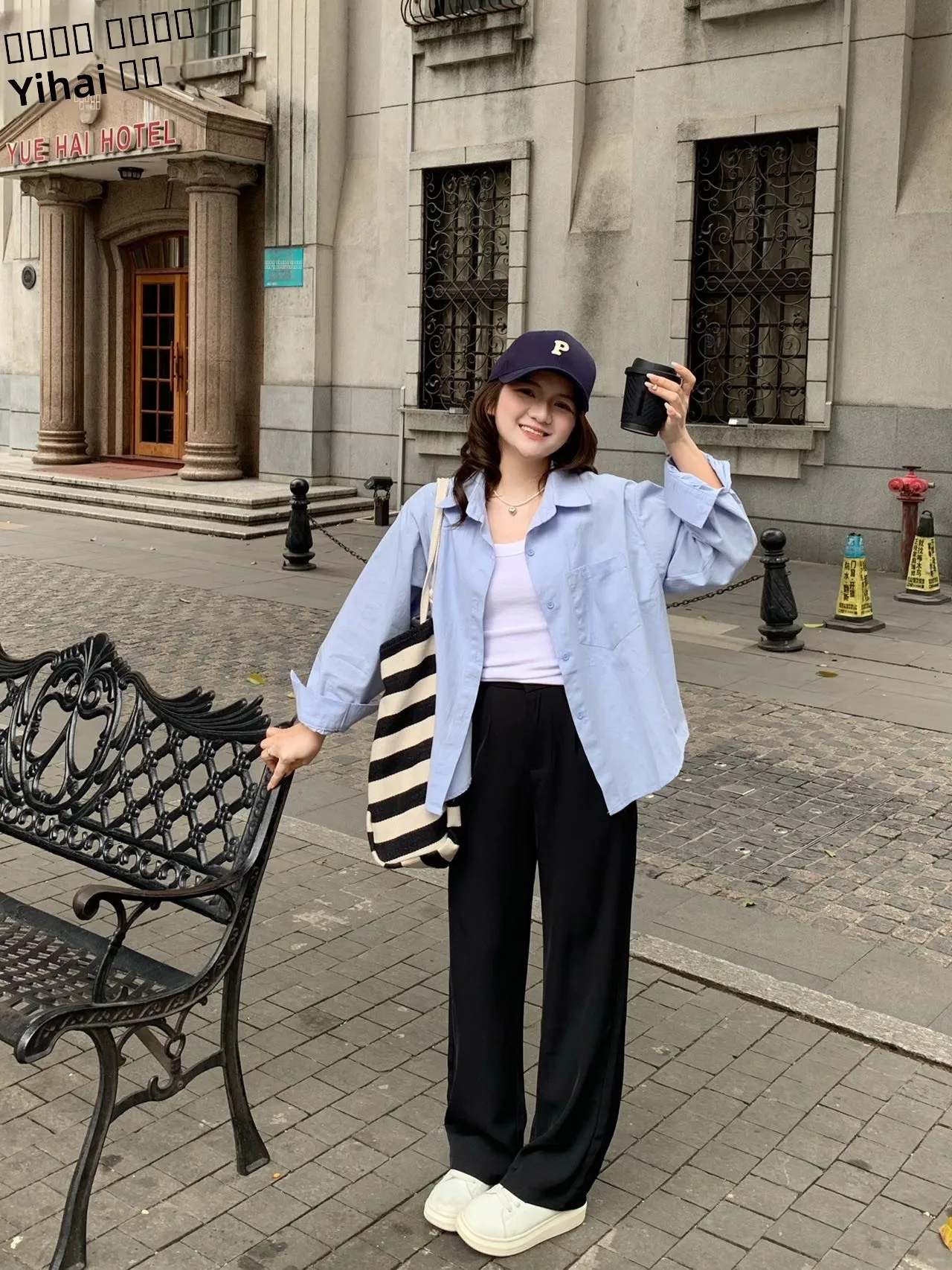 

Draper's Straight Leg Drapey Suit Pants for ort People Chestnut Color High Waist Long Pants Cotton Formal Trousers