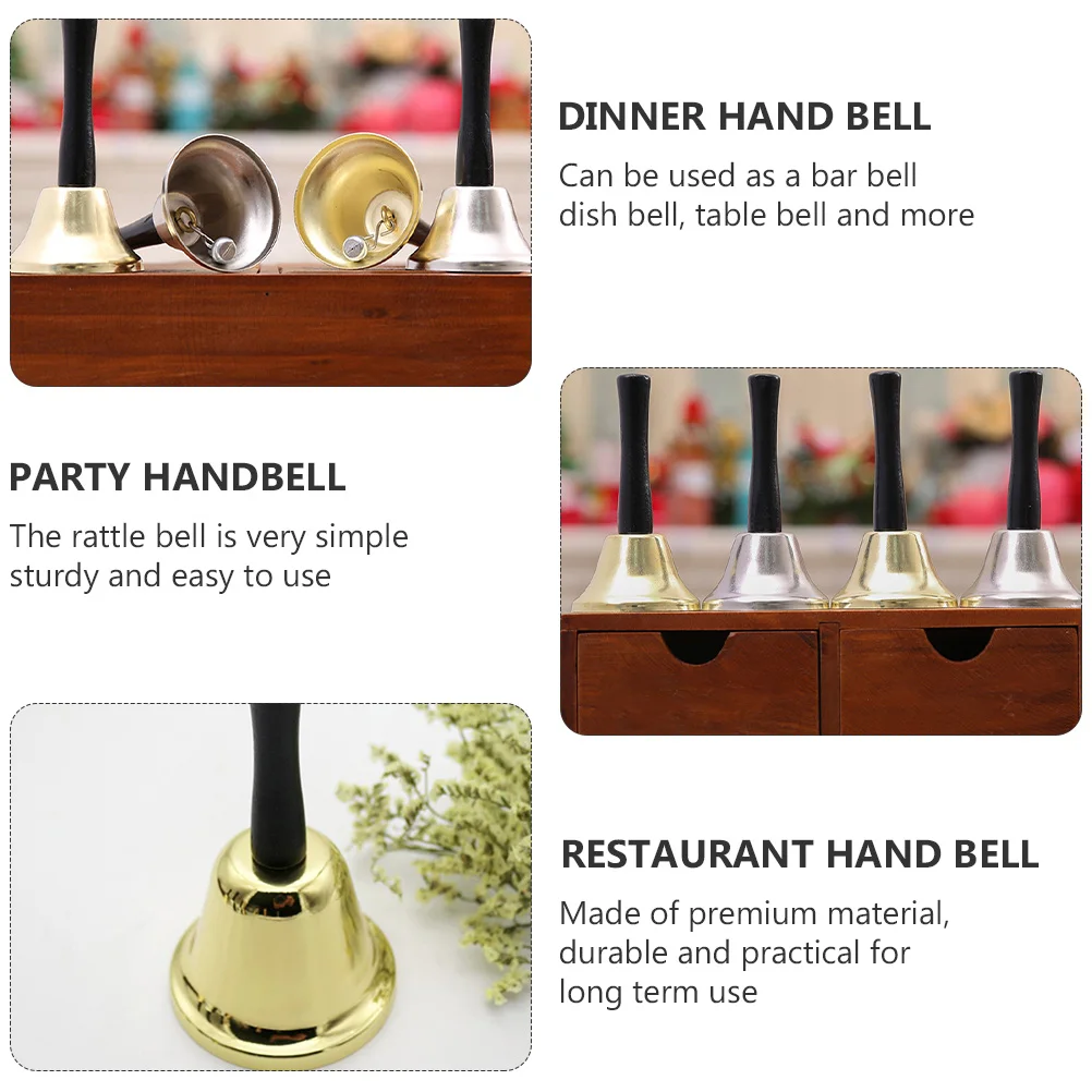 

2pcs Hand Premium Service For Restaurant Hotel Kitchen Bar Counter Classic Table Bell Call Bell For Dinner Party Use