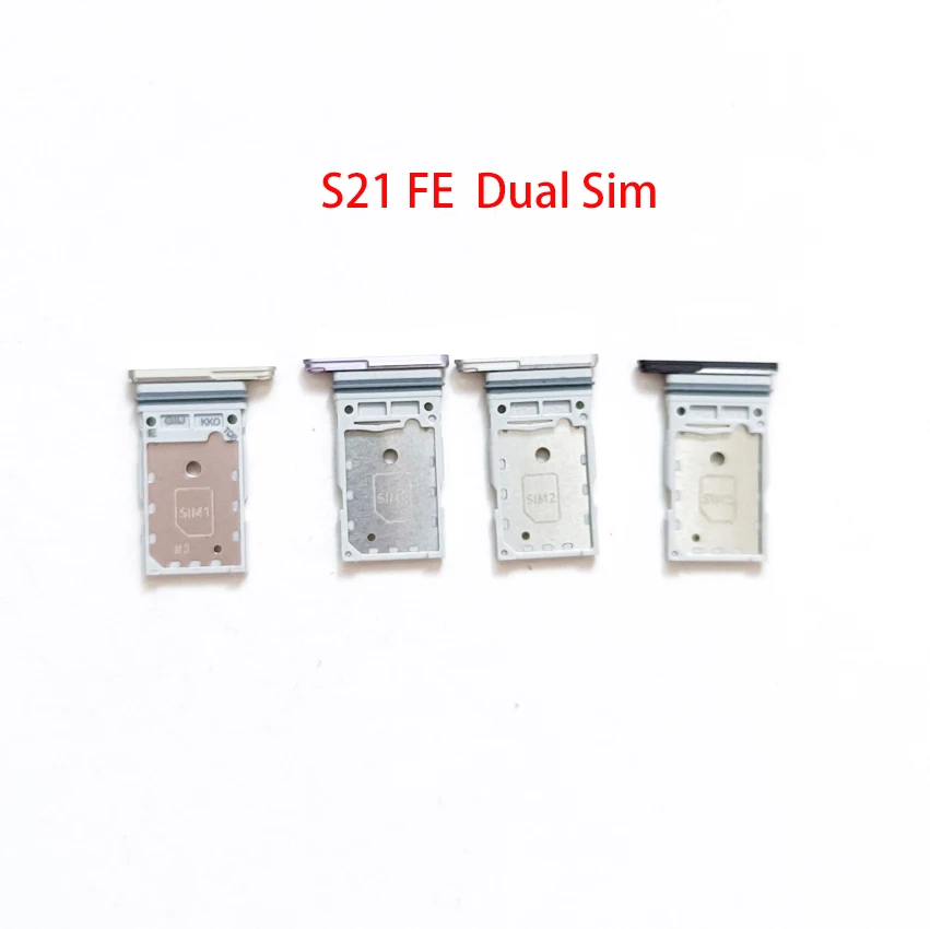 50Pcs Original New Dual SIM Card Slot SD Card Tray Holder Adapter Replacement For Samsung Galaxy S21 Plus S21 Ultra S20 FE