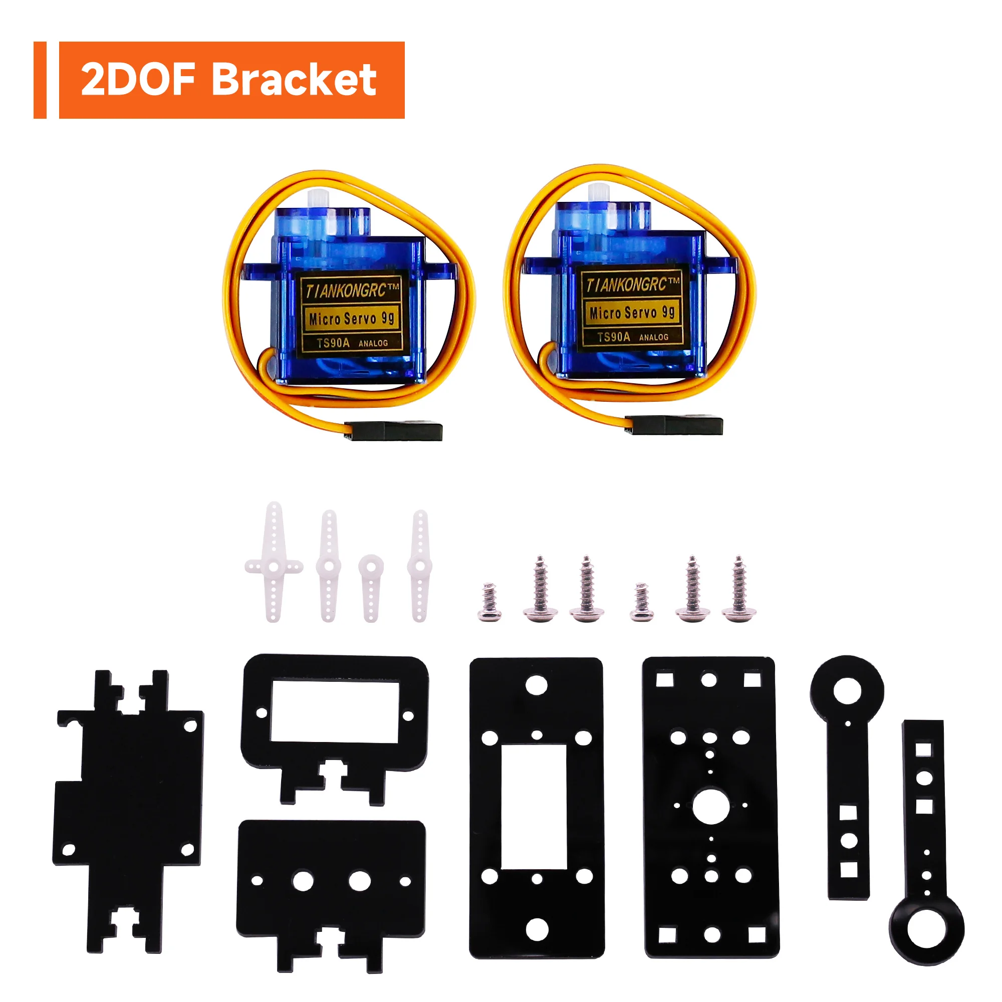 Raspberry Pi Camera Module Drive Free with 2DOF SG90 Servo PTZ Support USB2.0 for Raspberry Pi 4B 3B Car AI Visual Recognition