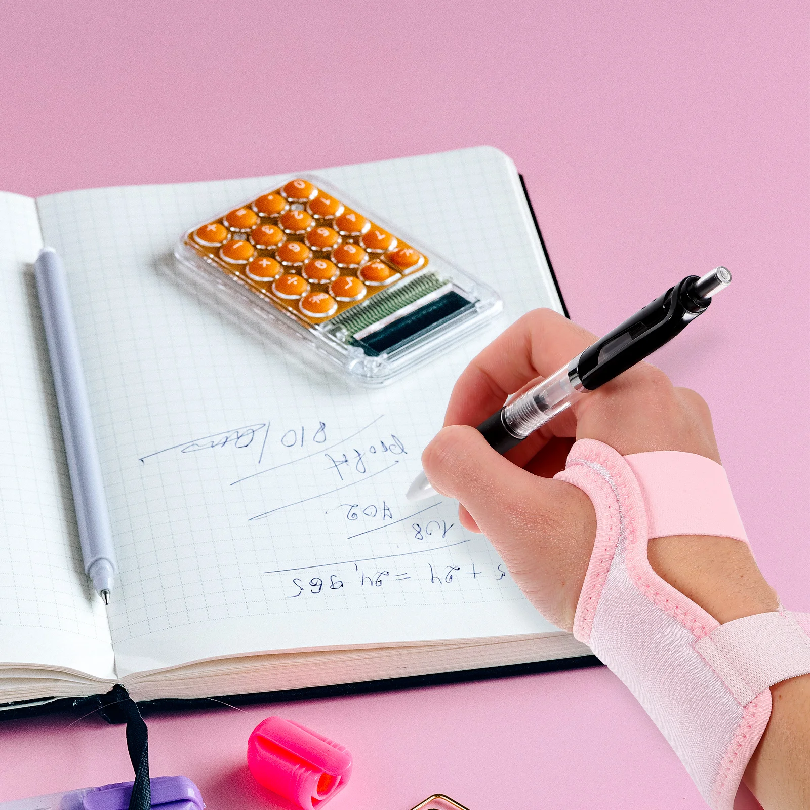 

Aluminum Velvet Lycra Handwriting Posture Corrector Wrist Strap Childrens Writing Postures Aid Tool Pen Gripper Support