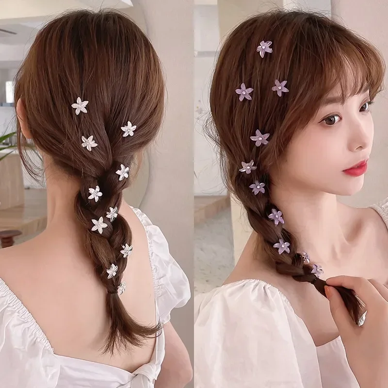 10PCS New Flower Princess Girls Lovely Hair Buckle Hairpins Children Headwear Hairgrip Hair Clips Hair Accessories