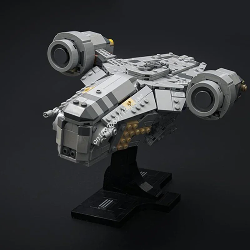 756PCS Star Battle The Razor Crest Falcon Classic Stacking Blocks Play Models Moc Building Sets Adults Toys Hobby Collectibles