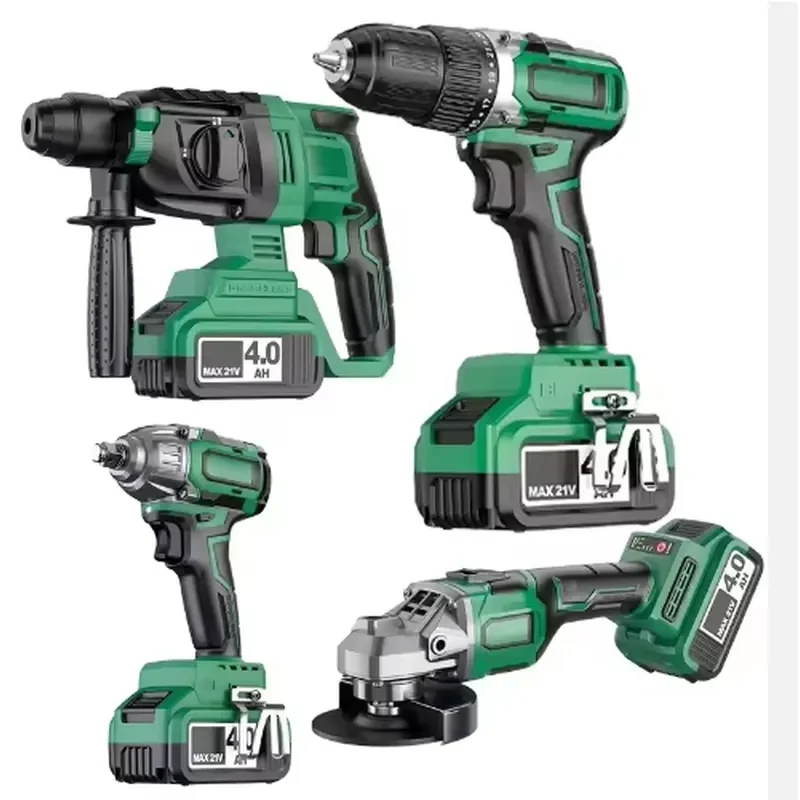 Wholesale 4 Pcs Small Box Mechanical Tool Kit 600w Input Power Variable Speed Socket Wrench Set for Car Repair OEM
