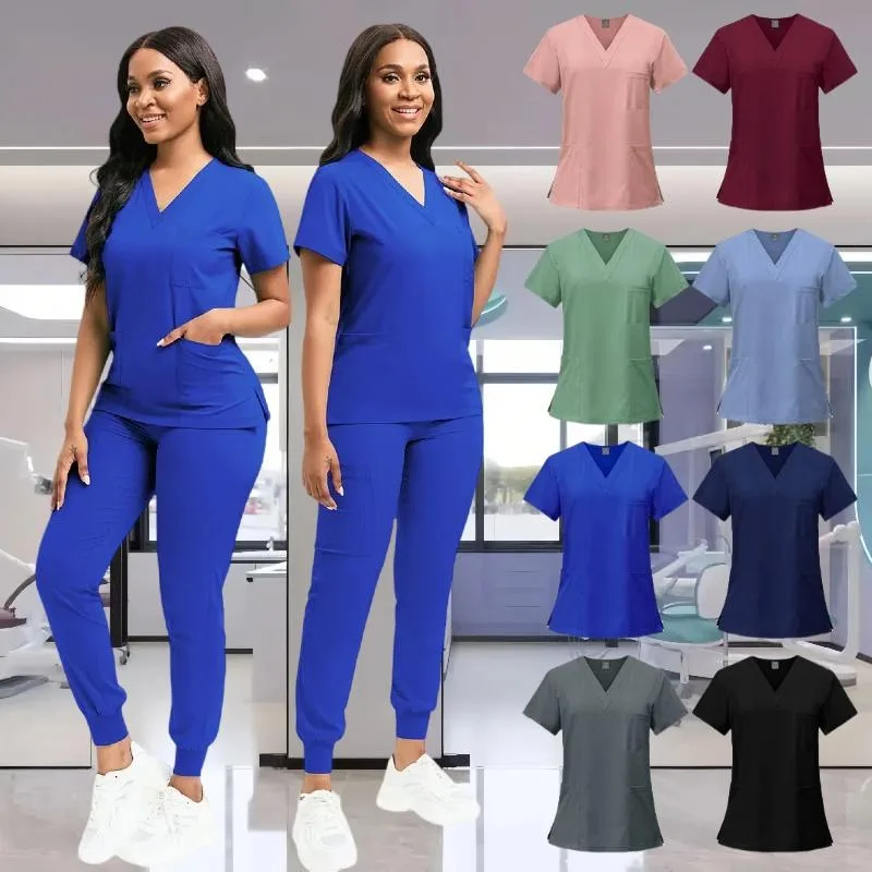 

Униформа медсестры, женская больничная докторская мужская медицинская толстовка, штаны для кормления, унисекс, униформа для мастерской, красота, спа, рабочая одежда, новинка