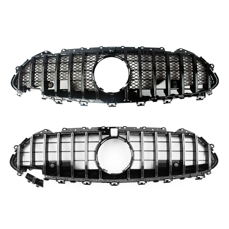 

Подходит для Mercedes-Benz W257, модифицированная решетка радиатора CLS-Class AMG с вертикальными звездчатыми полосами, передняя решетка GT.