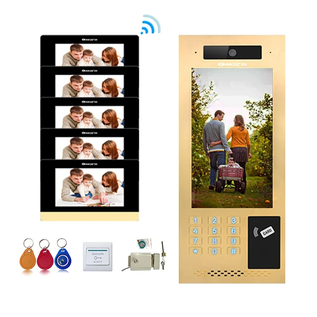 IP Doorphones Door Entry Intercom Systems Doorbell Smart 10.1 Inch Visual Interphone Video Doorbell