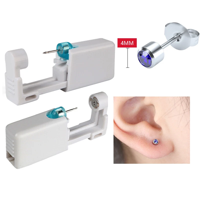 Disposable Safe Sterile Piercing Unit for Nose Studs Earring Stud Piercing Gun Piercer Tool Machine Kit Body Jewelry