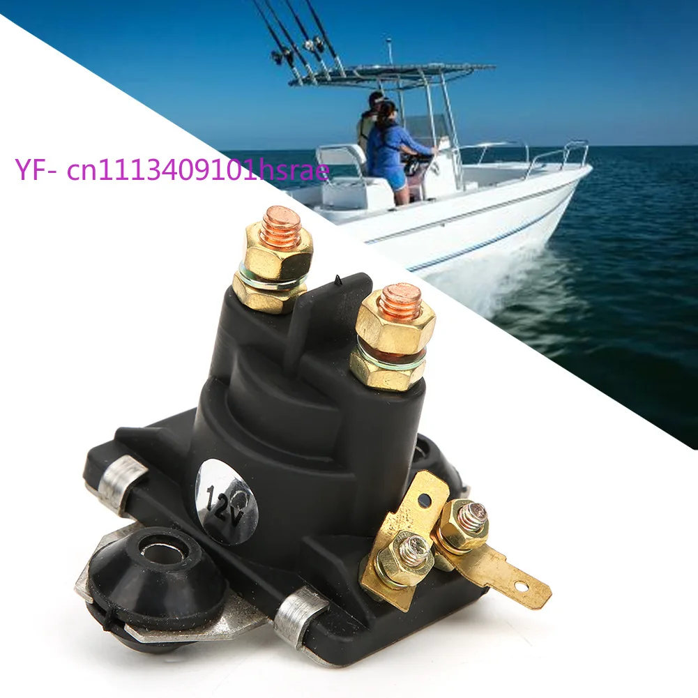 

12V 4-Terminal Starter Relay Solenoid 89-818997A1 89-850187T1 for Marine Outboard 20HP-50HP