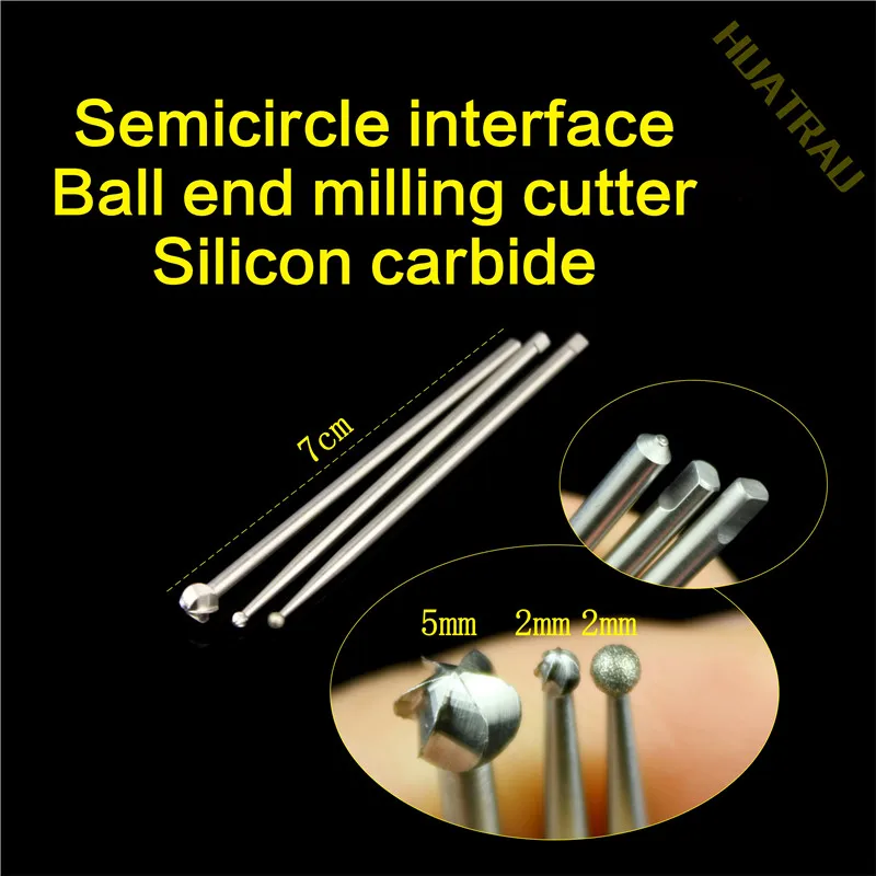 flat interface ball head milling cutter emery grinding drill bit watermelon head pen drill grinder miller orthopaedic instrument