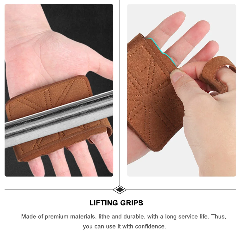 

Support Palm Pads Lifting Grip Pads Non Slip Gym Gloves for Men Women Open Finger Workout Gloves for Sports