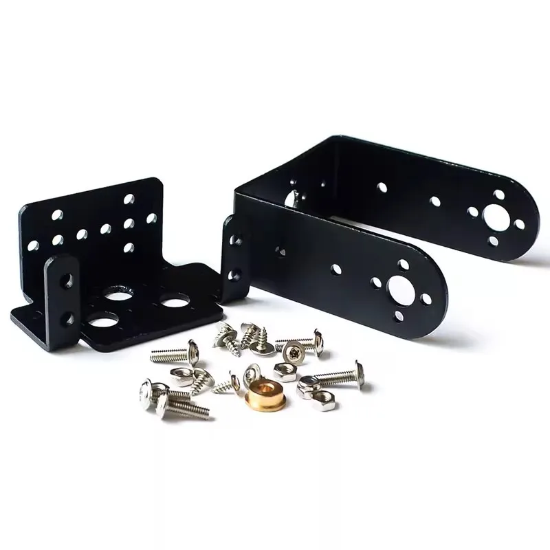 

2pcs MG995 MG996 Servo Bracket 2 DOF Robot Arm Pan Tilt Kit for Arduino DIY Robotics Project