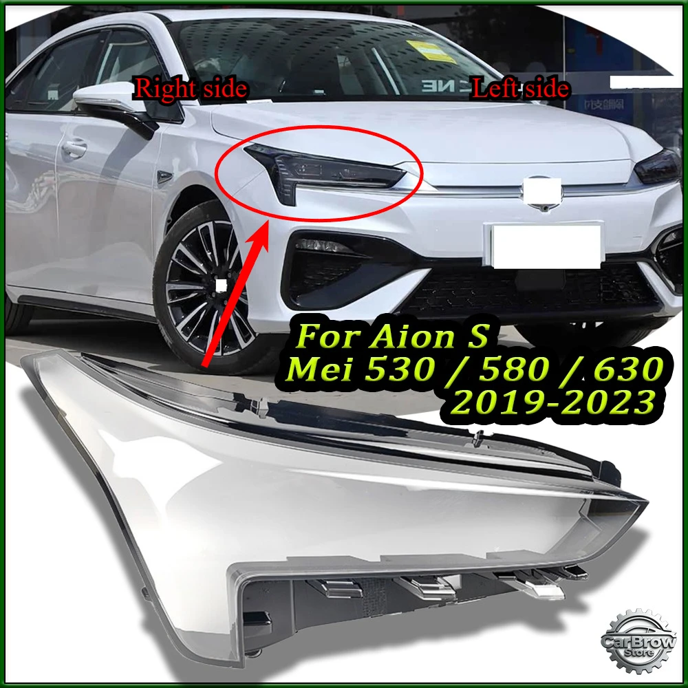 

Car Headlight Shell For Aion S Mei 530 / 580 / 630 2019-2023 Headlamp Cover Replacement Headlamp Lens Headlight Glass