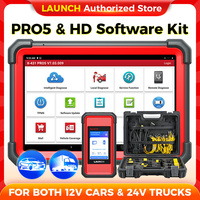 LAUNCH X431 Heavy Duty Software Kit & PRO5 Smartlink Car Diagnstic Tool Truck Scanner 12V 24V Gasoline Diesel Automotive X-431