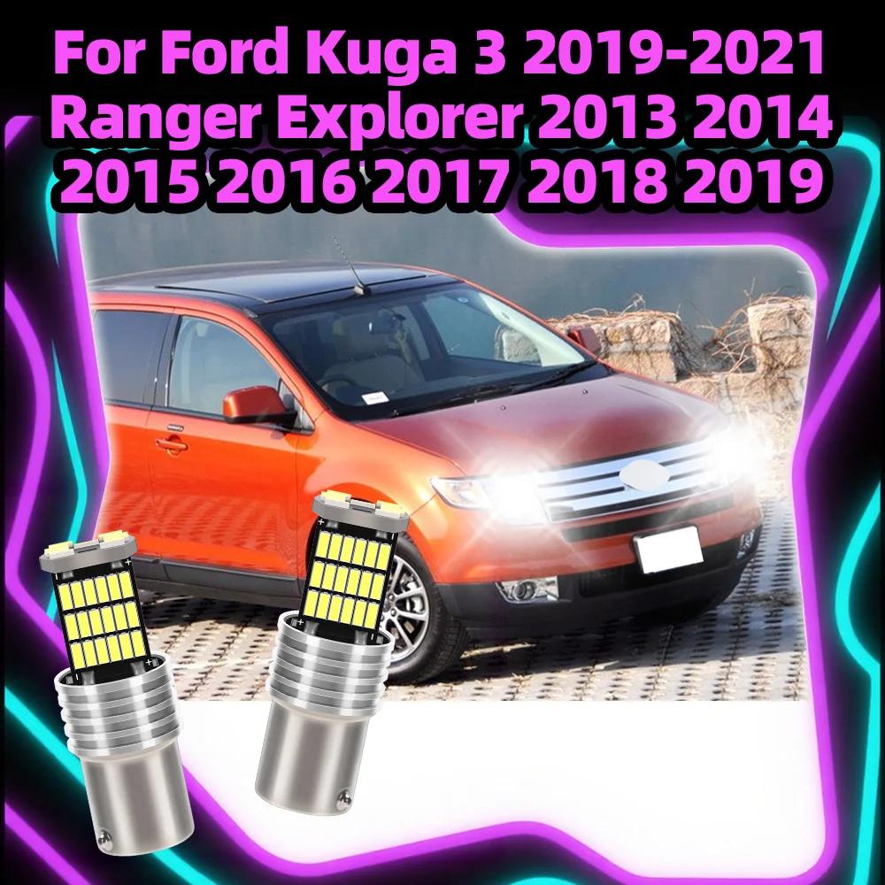 

P21W BA15S 1156 2pcs Car LED Turn Signal Lights Bulbs Lamp Accessories For Ford Kuga 3 2019-2021 Ranger Explorer 2013-2019