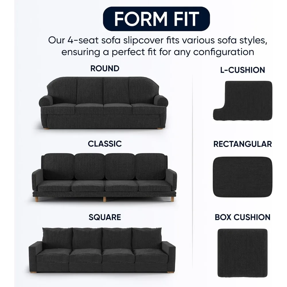 Эластичный чехол для дивана — стильный чехол для дивана — чехол для дивана из мягкой ткани — цельный чехол для дивана — чехол для дивана для комфорта и стиля