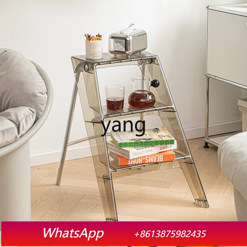 

Многофункциональная бытовая складная лестница LMM, скандинавская комнатная лестница-стремянка, прозрачная акриловая портативная лестница