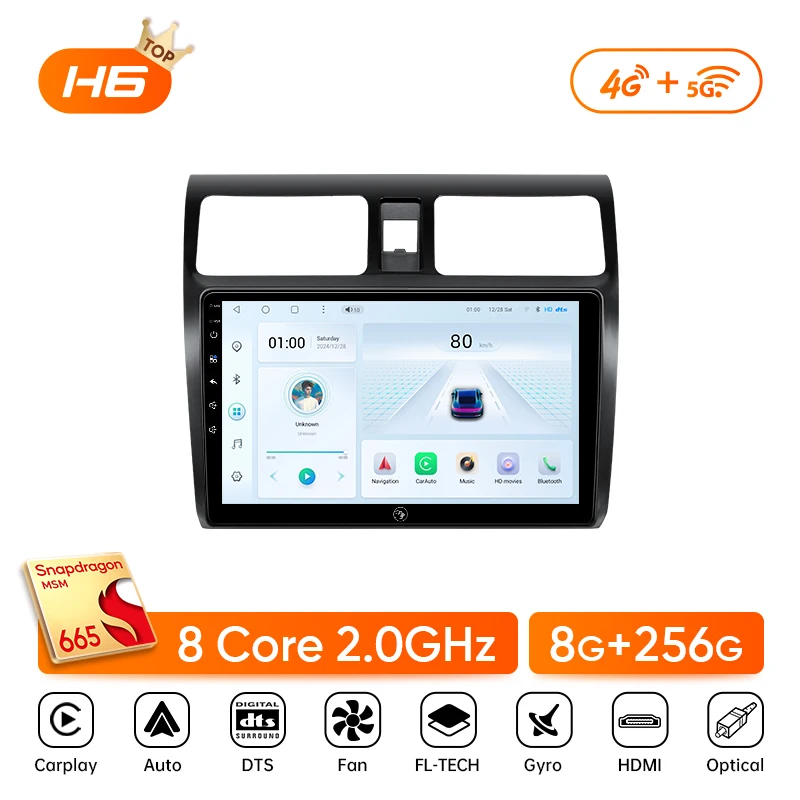 Ainavi Autoradio Voor Suzuki Swift 2003 2005 2006 2007 2008 2009 2010 Draadloze Carplay Android Auto Multimedia Speler 2 Din