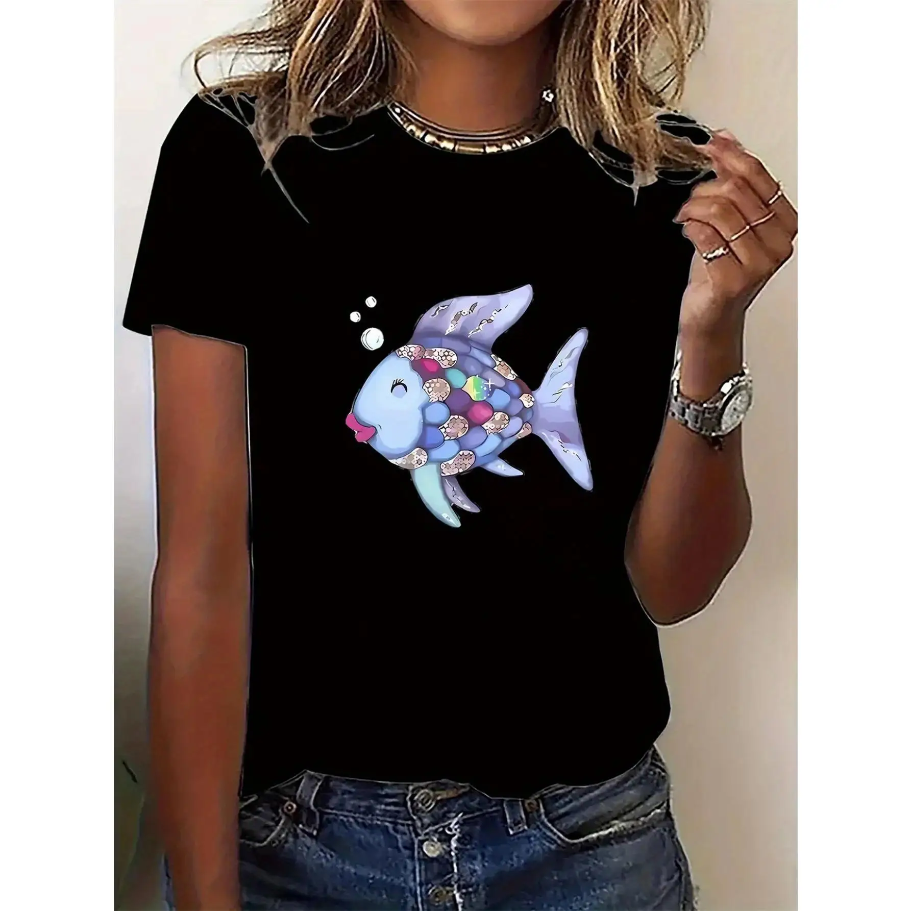 

Cute and Whimsical T - Shirt: Make a Statement with an Adorable Aquatic Design