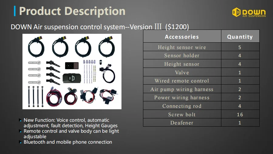 Height Gauge Version of the air suspension management control system airlift air lift air spring