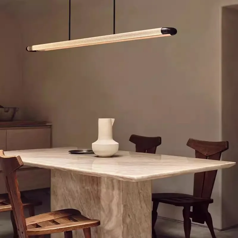 Italian minimalist personalized long dining pendant light, modern designer, conference room, office, study room, LED light