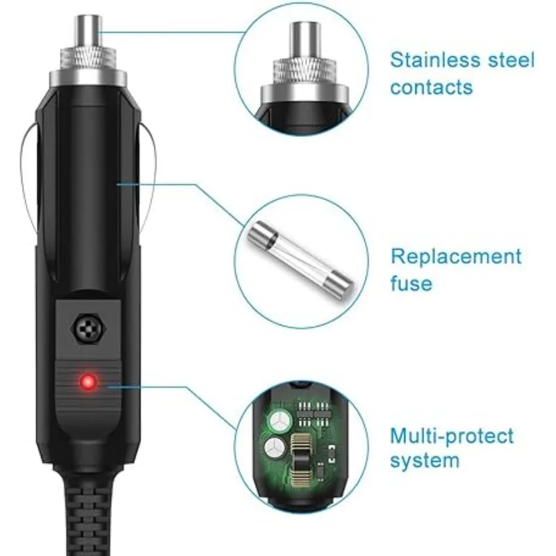 Car Battery Eliminator Charger Adaptor for Motorola GP320 GP328 GP329 GP338 GP340 GP360 GP380 GP680 HT750 PRO5150 MTX850 Radio