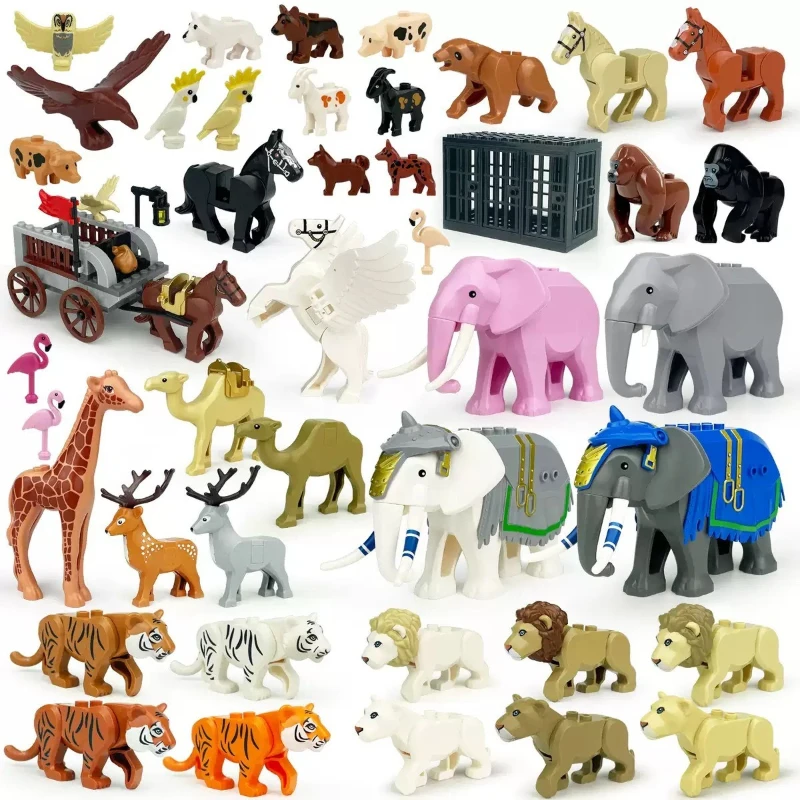 Urban Farming Education - Kreative MOC Urban Zoo Bauernhof-Tier Bausteine