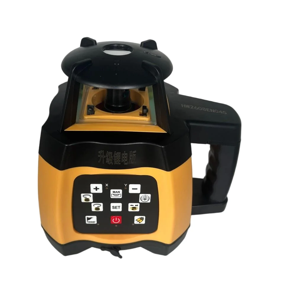 Heipoe Red Beam Rotary laser level self-leveling rotating laser tool with receiver&remote control & Lithium battery